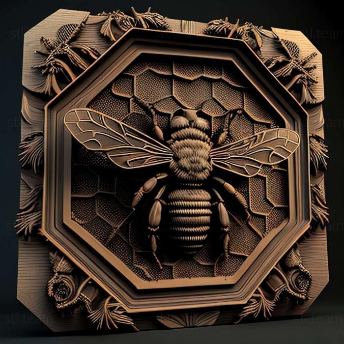 3D модель Anthophora crinipes (STL)